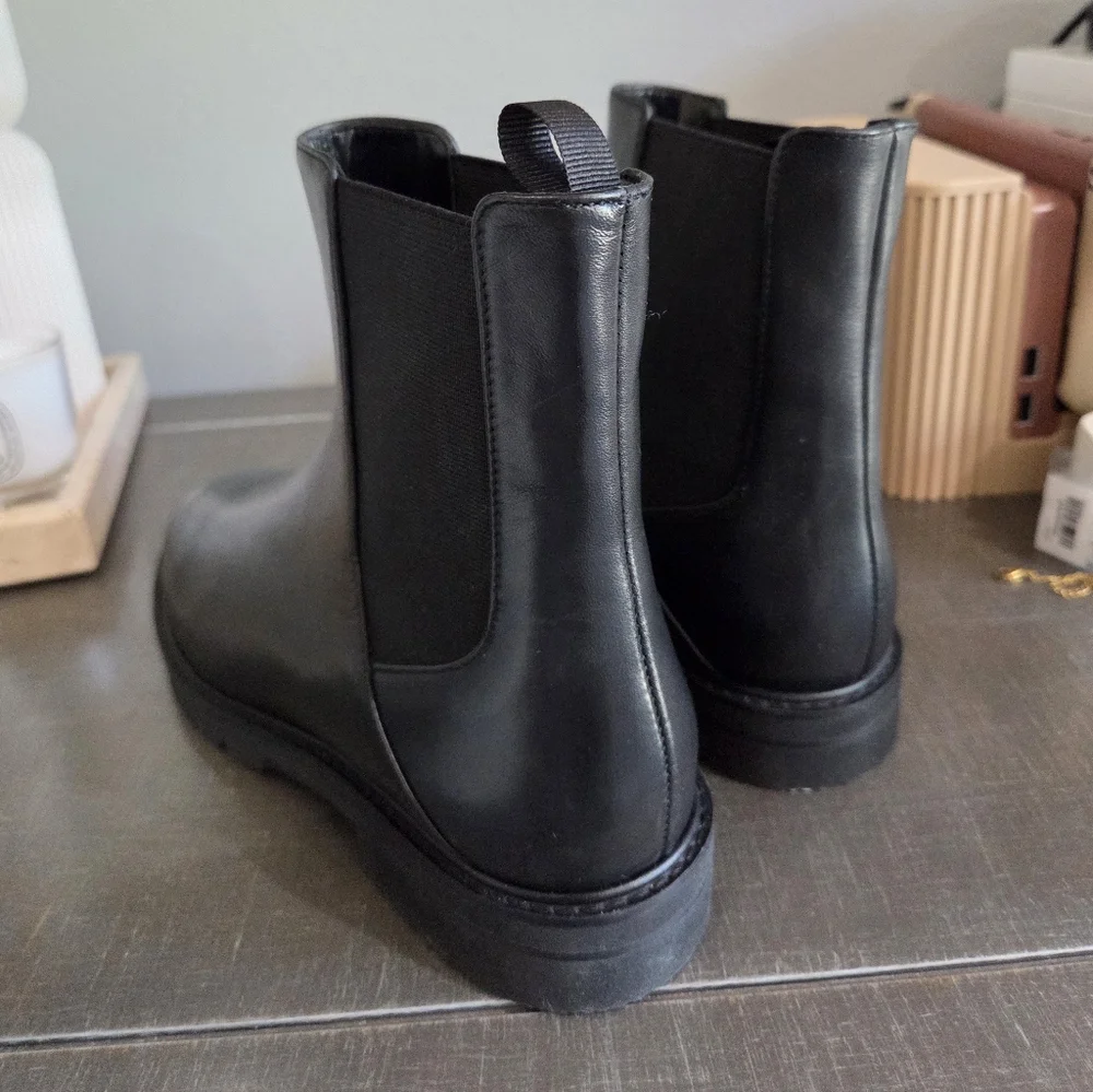 Stuart Weitzman Dylan Black Ankle Boots